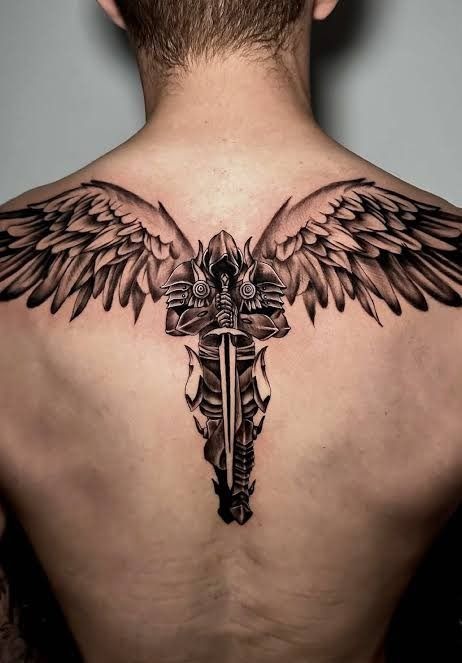 Polynesian Mandala-Inspired Full Back Tattoo Design