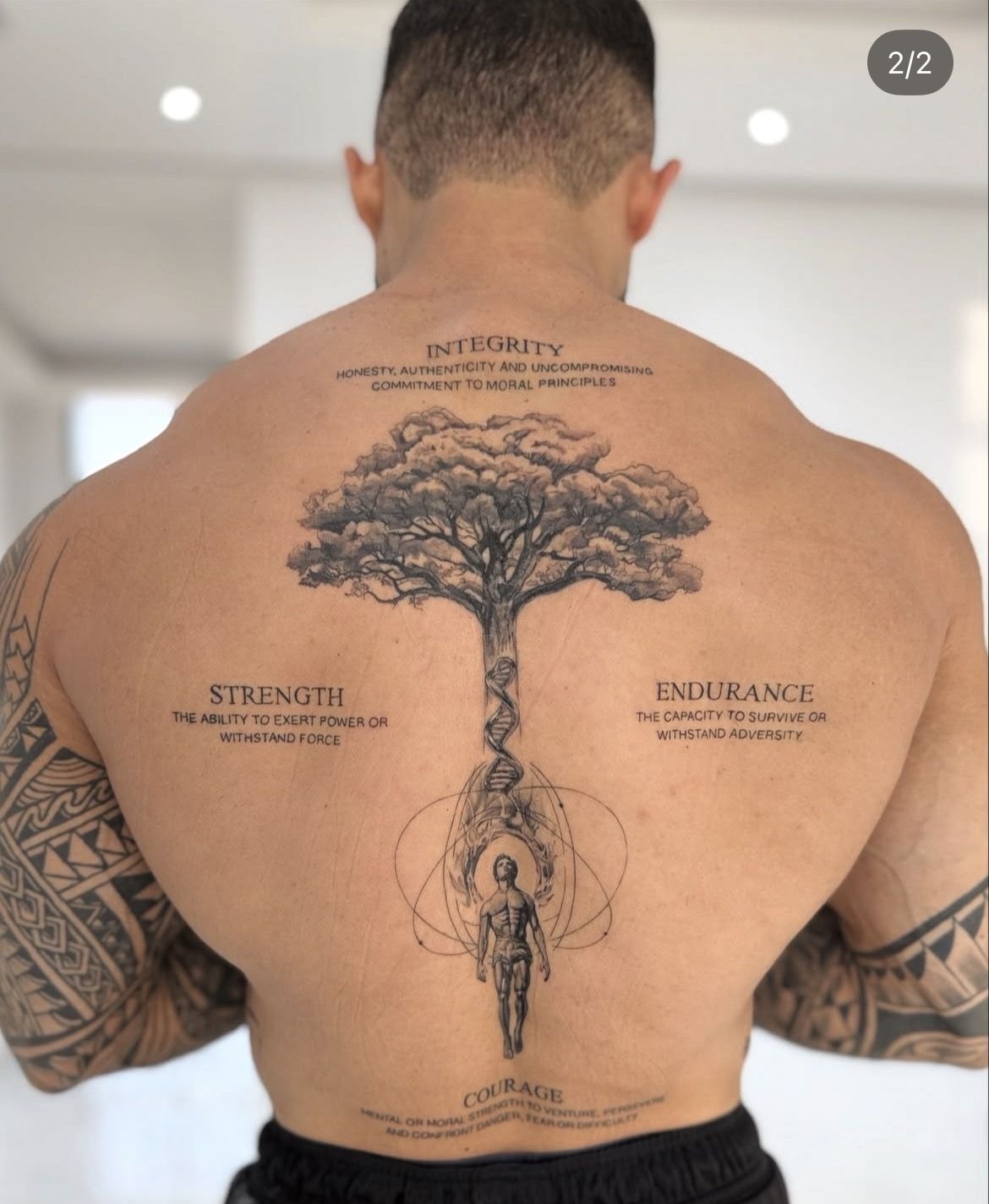 Tree of Life Spine Masterpiece Tattoo Design