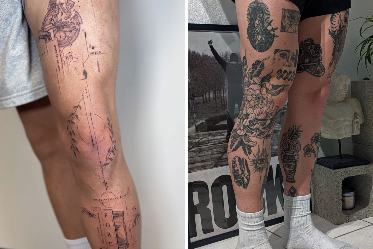 20 Powerful Mens Thigh Tattoo Ideas That Speak Style And Strength Featured Lookbook Collage