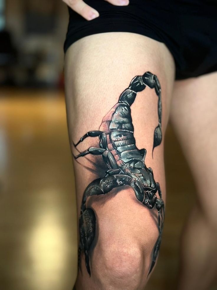 Large Shoulder and Upper Arm Scorpion Tattoo Tattoo Design