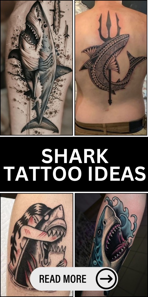Minimal Shark Line Tattoo Tattoo Design