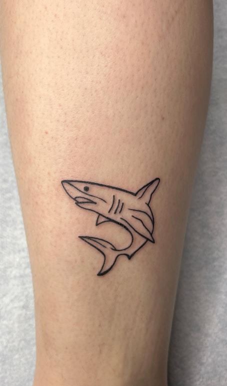 Shark and Anchor Fusion Tattoo Design