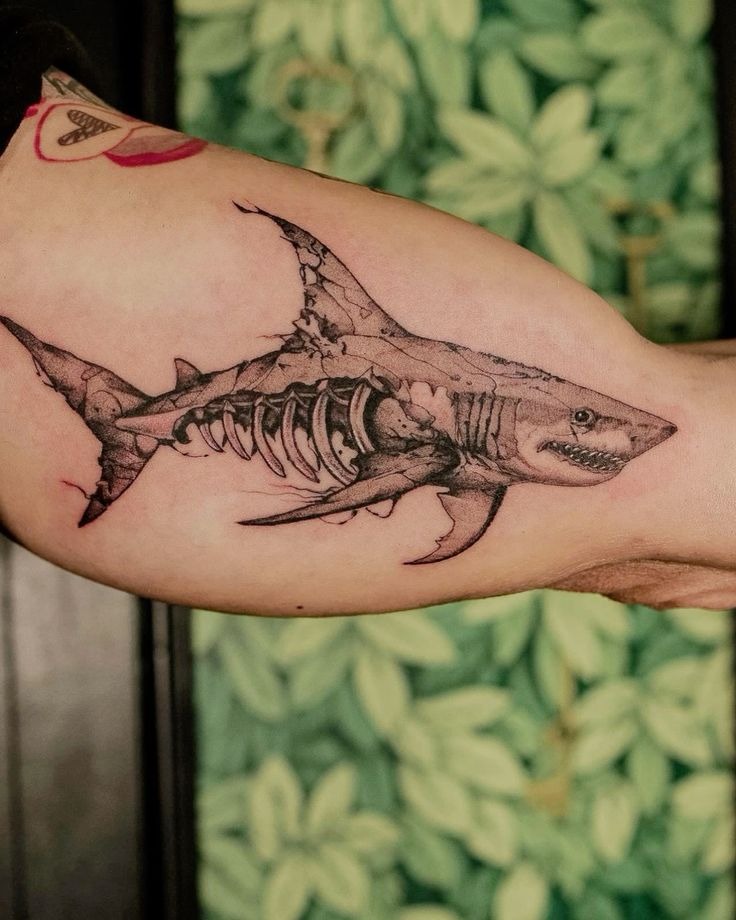Sleek Thresher on the Forearm Tattoo Design