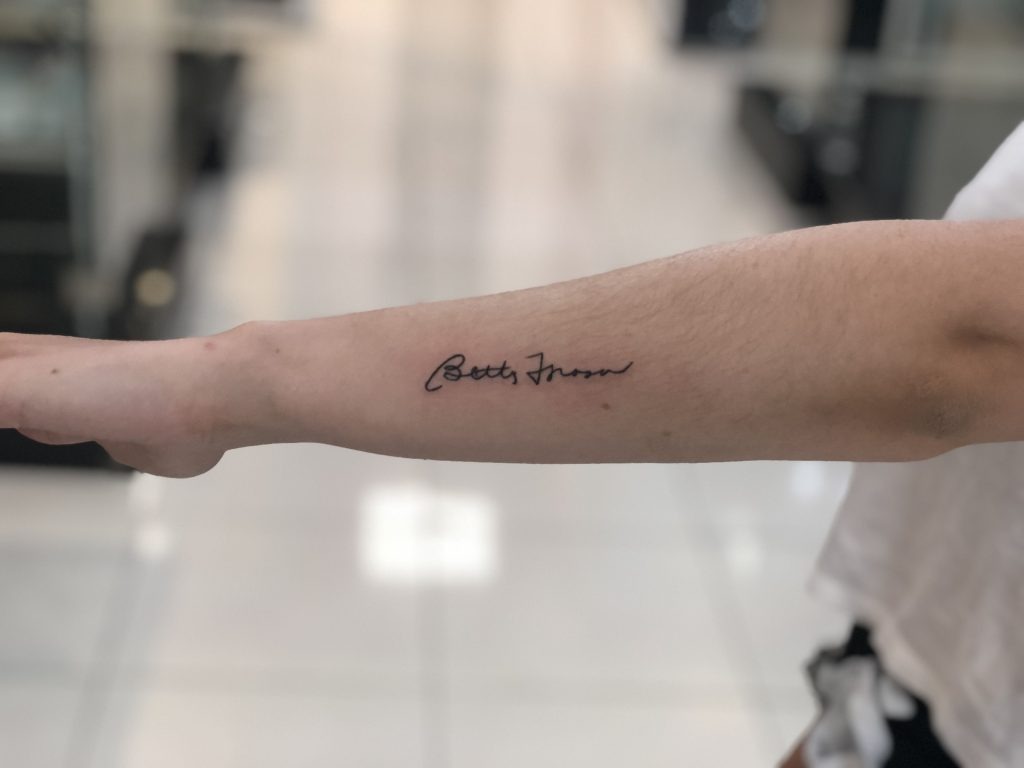 A Simple, Personal Connection Tattoo Design