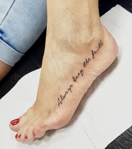 Always Keep the Faith Tattoo Design