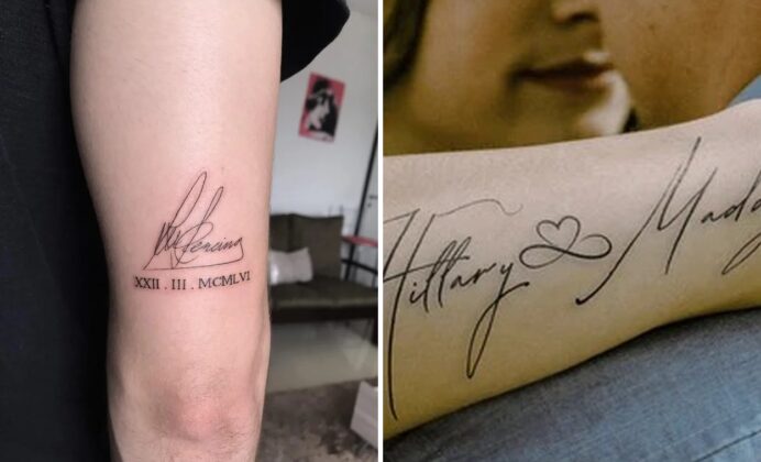 32+ Men Signature Tattoo Ideas & Inspiration