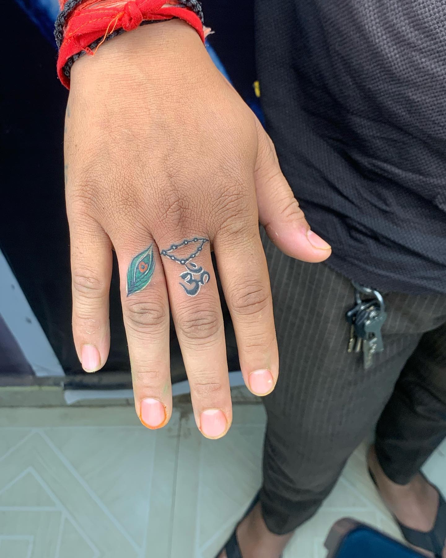 Tiny Finger Symbol Tattoos Tattoo Design