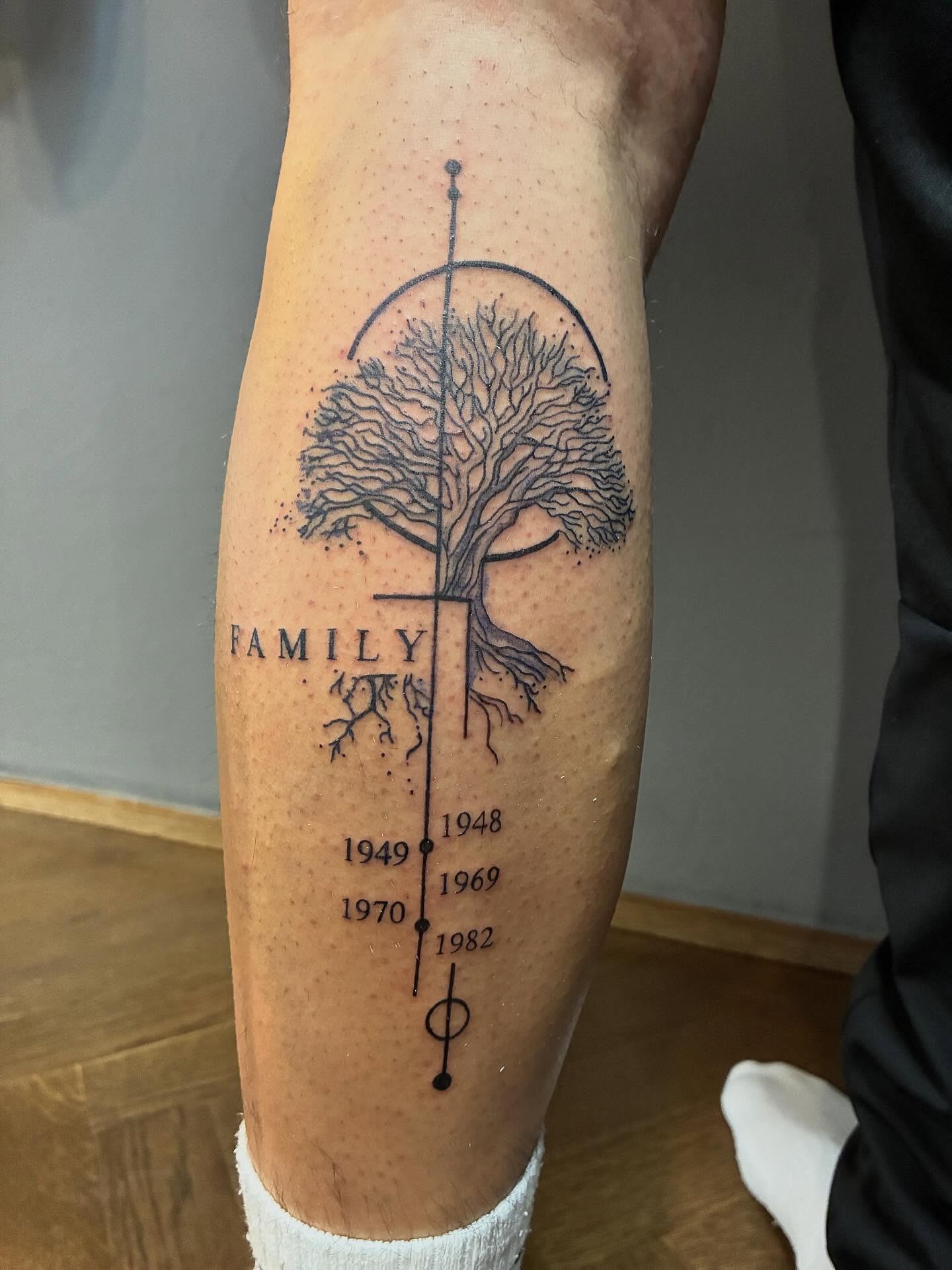 Family Tree Timeline Tattoo Tattoo Design