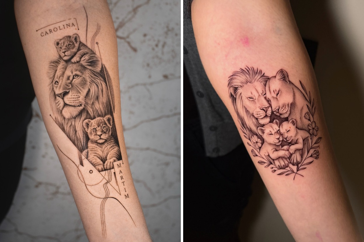 23 Meaningful Family Tattoo Ideas for Men to Celebrate Loved Ones Featured Lookbook Collage
