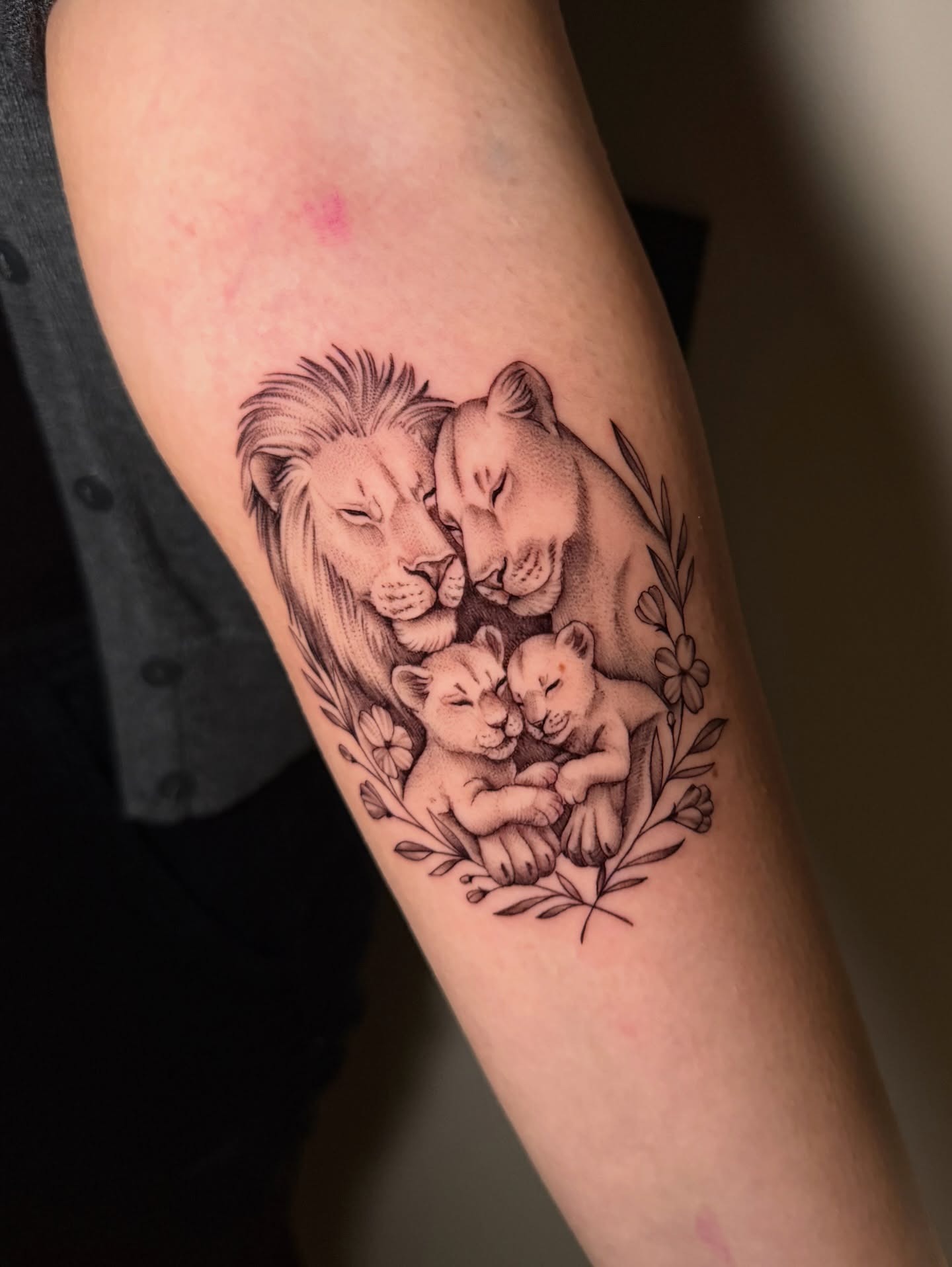 Lion Family Love Tattoo Tattoo Design