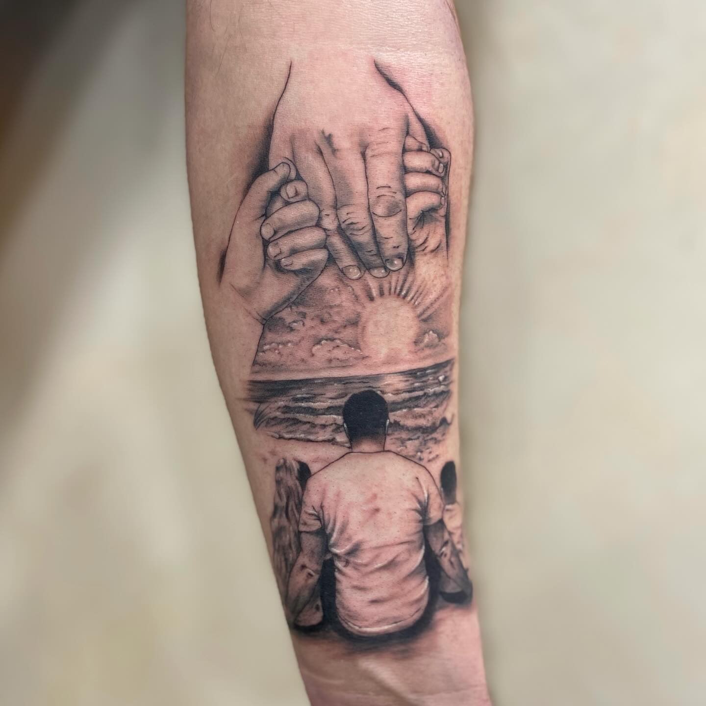 Parent and Child Hand Connection Tattoo Tattoo Design