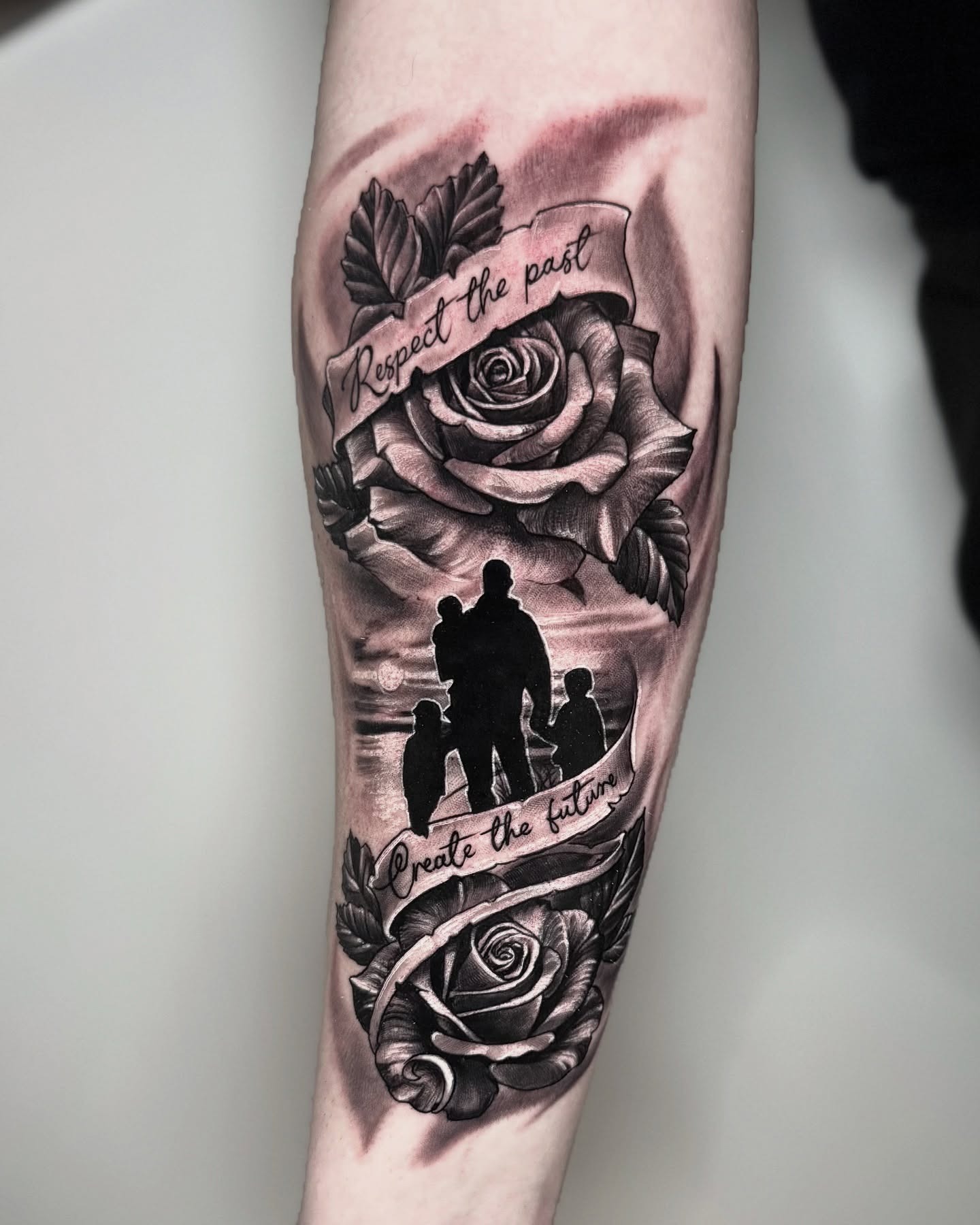 Respect the Past Create the Future Family Tattoo Tattoo Design
