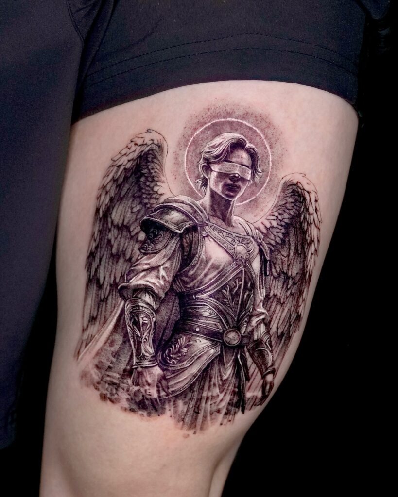 Blind Justice Angel Tattoo Tattoo Design