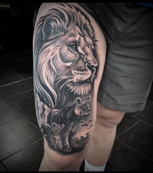 Egyptian Mythology Thigh Tattoo Tattoo Design