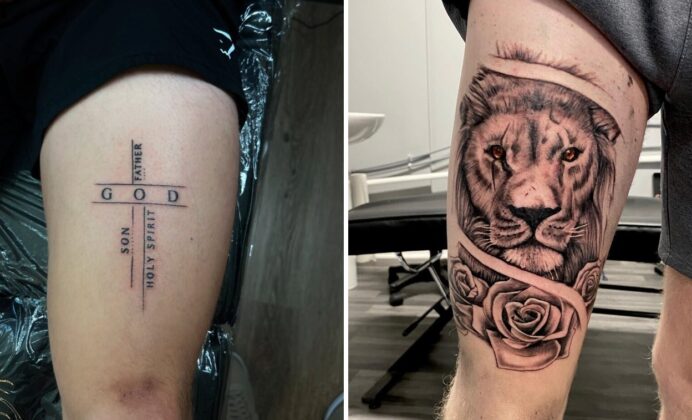 Men Thigh Tattoo Ideas For Meaningful and Timeless Ink