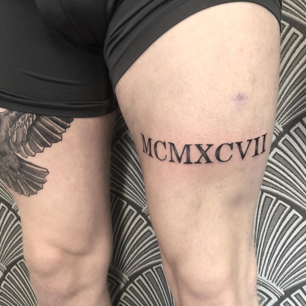 Medusa and Skull Thigh Tattoo Tattoo Design