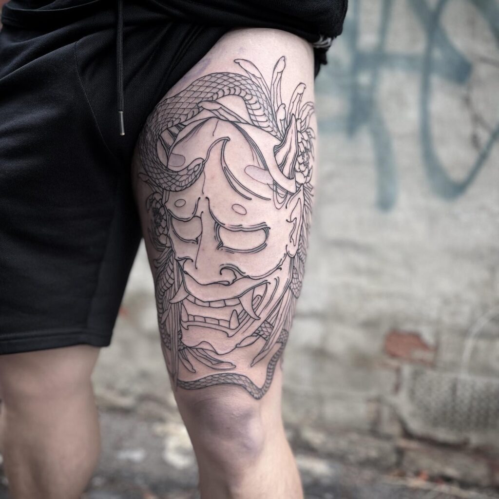 Ornamental Mandala Thigh Tattoo Tattoo Design
