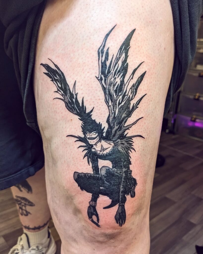Ryuk Thigh Tattoo Tattoo Design