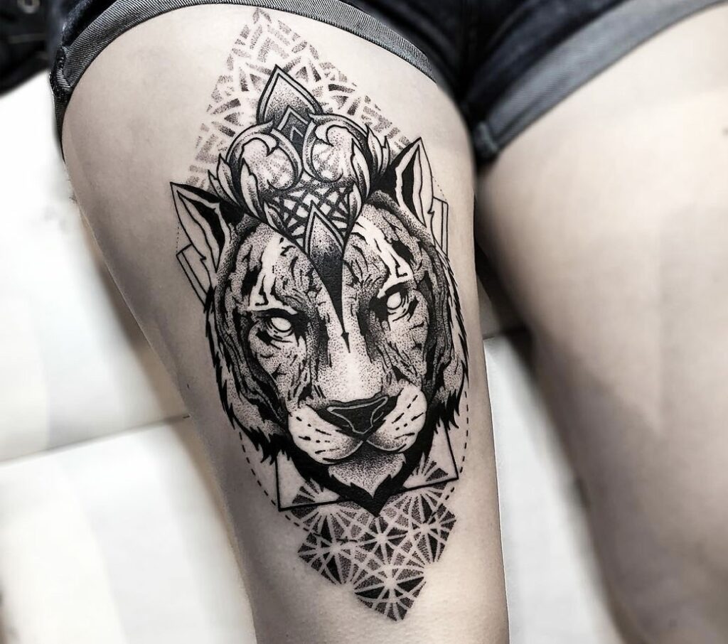 Samurai Armor Thigh Tattoo Tattoo Design