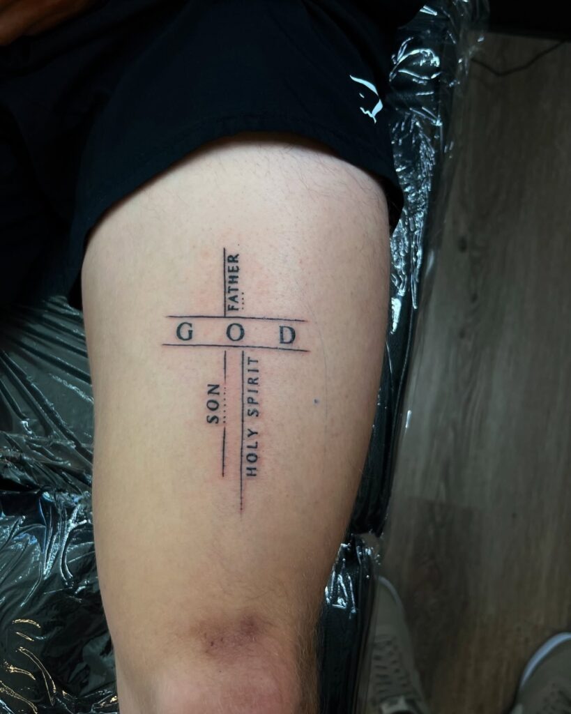 Trinity Cross God Tattoo Tattoo Design