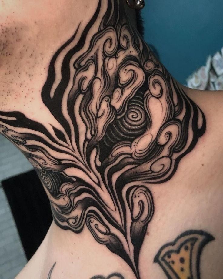Realistic Eagle Throat Tattoo Tattoo Design