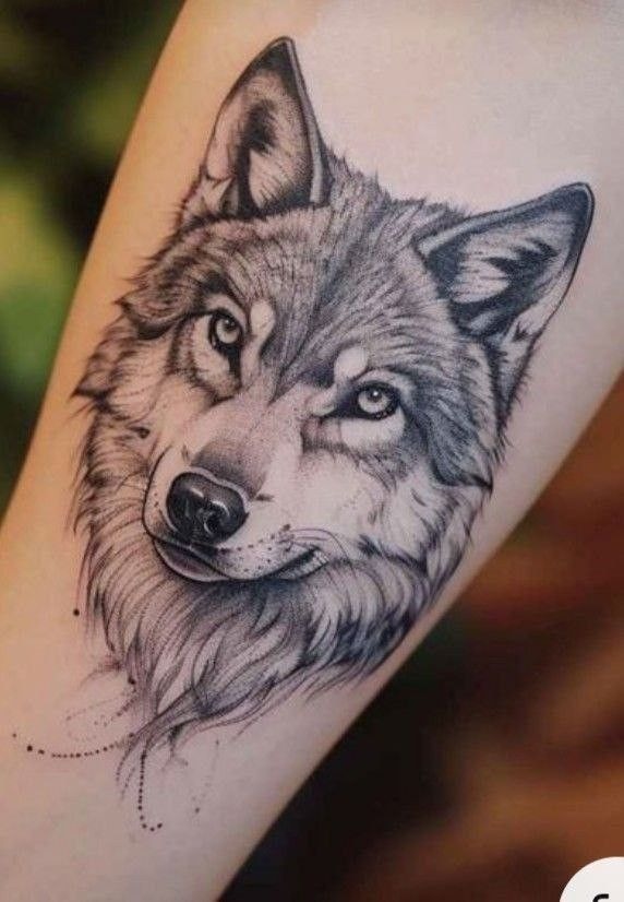 Minimalist Howling Wolf Tattoo - Simple Yet Impactful Tattoo Design