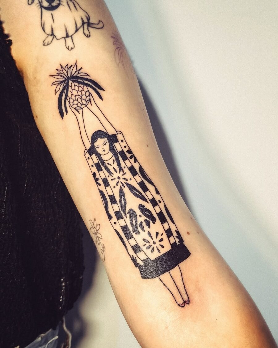Vibrant Mexican tattoo highlighting culture and nature Tattoo Design