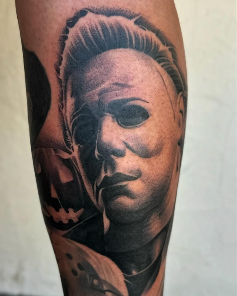 Michael Myers and Snake Tattoo Tattoo Design