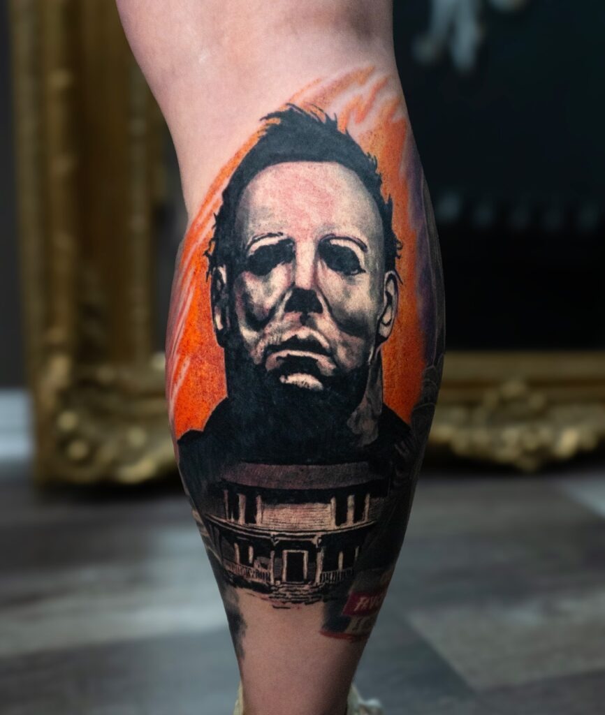 Michael Myers Double Portrait Tattoo Tattoo Design