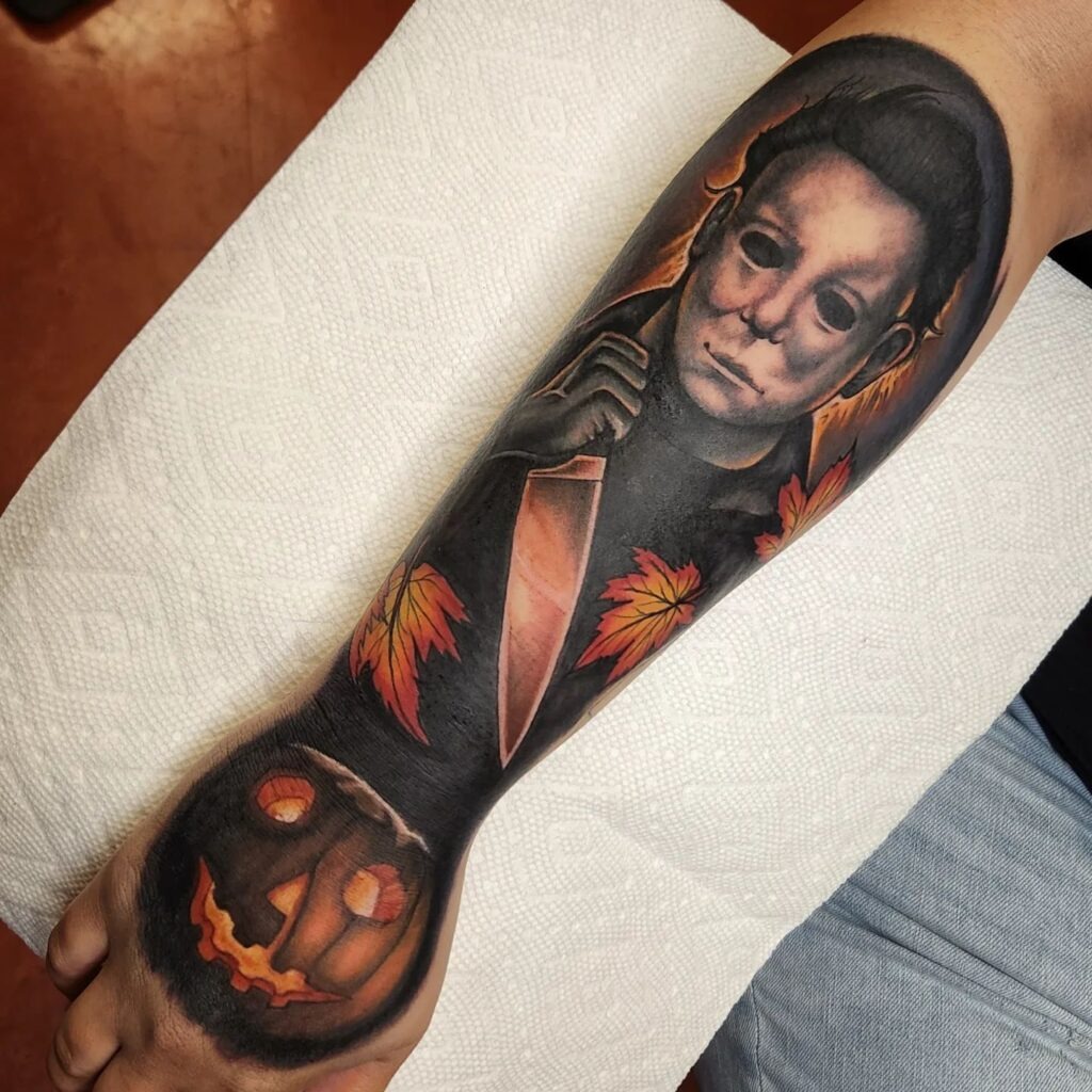 Michael Myers Realism Forearm Tattoo Tattoo Design