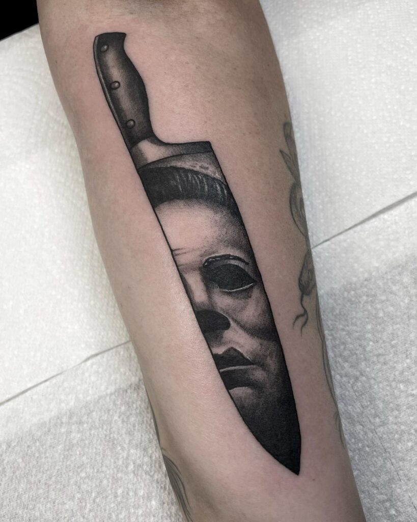 Michael Myers Shoulder Tattoo Tattoo Design
