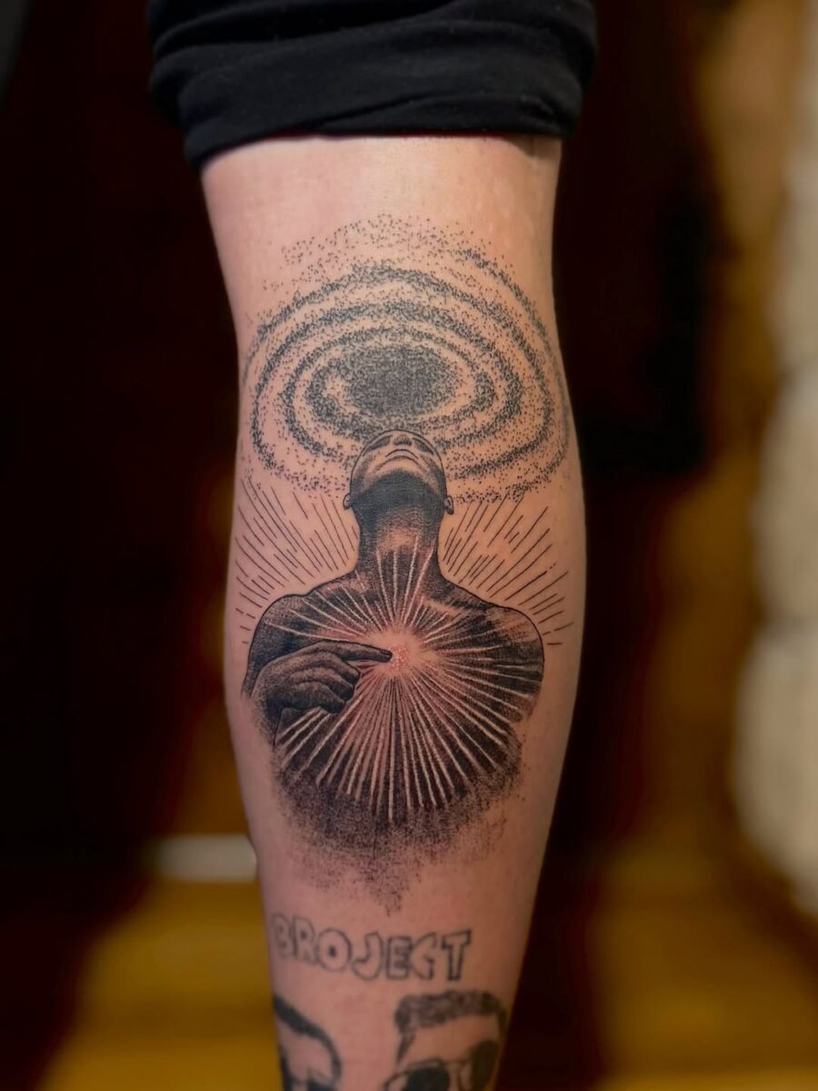 A transformative expression of inner peace and energy Tattoo Design