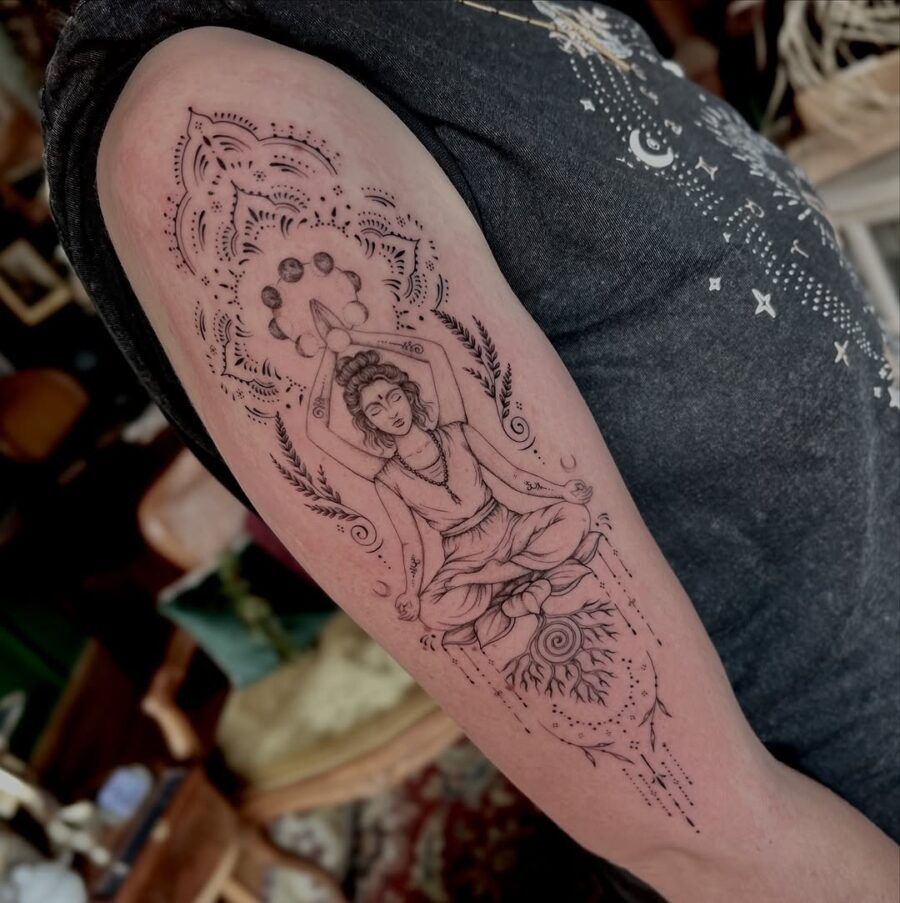 Buddha-inspired mindful tattoo for serenity seekers Tattoo Design