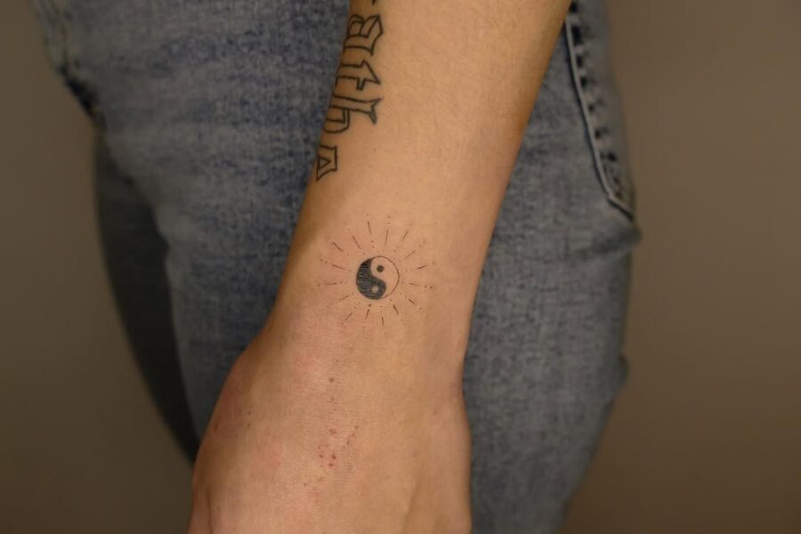 Embrace balance with this yin-yang design Tattoo Design