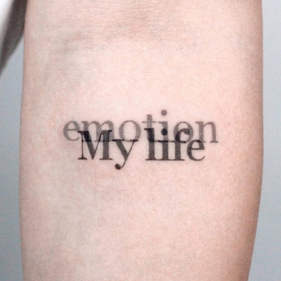 Emotionally resonant tattoo for mindful living Tattoo Design