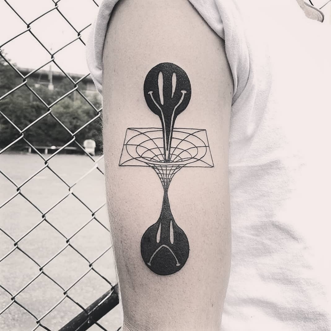 Geometric mindfulness tattoo with a deep vibe Tattoo Design