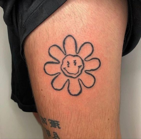 Bold Compass Star Tattoo Tattoo Design