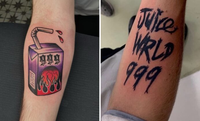 20 Juice WRLD Tattoo Ideas: 999 Tributes, Portrait Ink & Song Lyrics