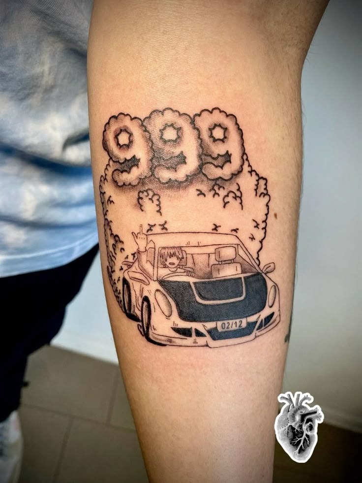 Goodbye & Good Riddance Car Panel Tattoo Design