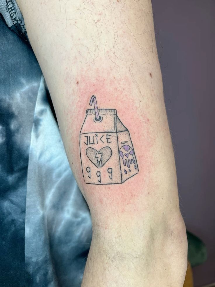 High-Contrast Portrait Bicep Tattoo Design