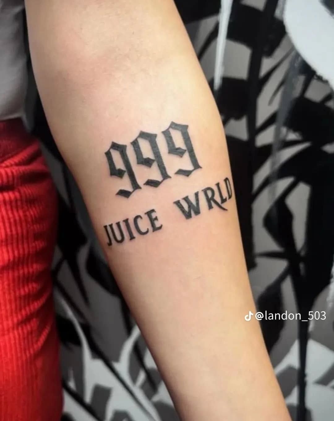 Portrait With 9-9-9 Cards Tattoo Design
