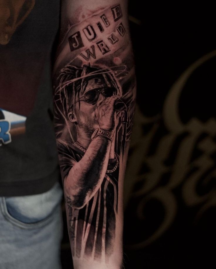 Red-Black 999 WRLD Wrist Tag Tattoo Design