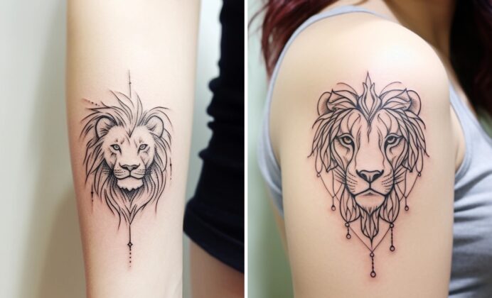 19+ Minimalist Lion Tattoo Ideas Full of Meaning and Personal Style