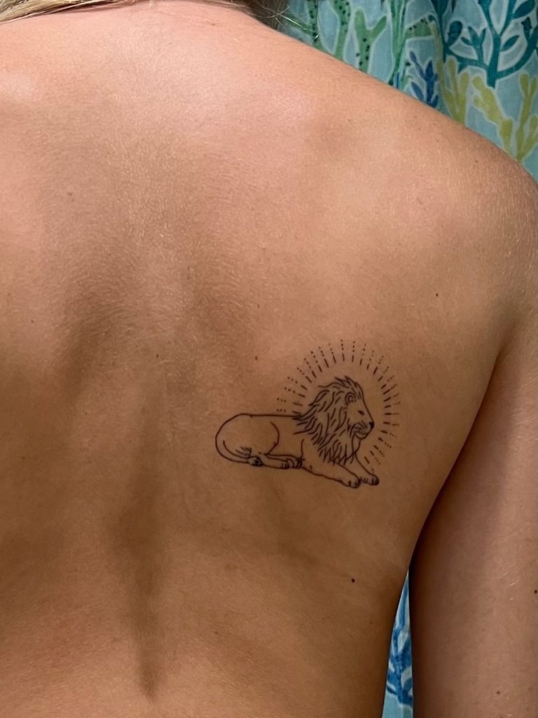 Realistic Lion Portrait on Forearm Tattoo Design