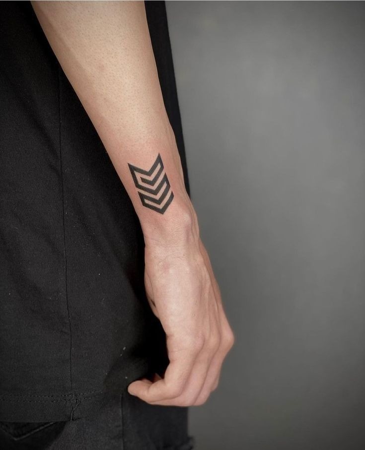 Bold Triple Chevron Tattoo Tattoo Design