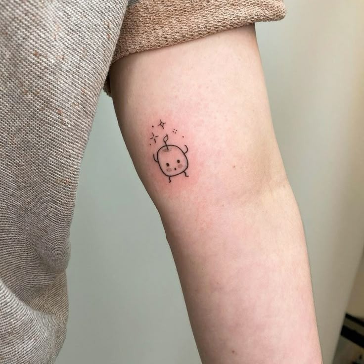 Tiny Cosmic Character Tattoo Tattoo Design
