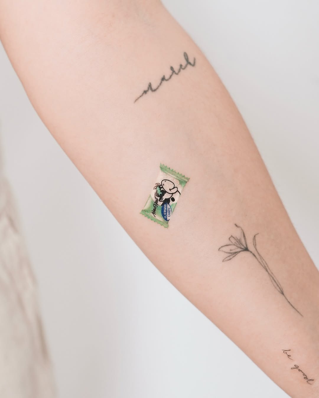 Whimsical sailor character minimalist tattoo design Tattoo Design