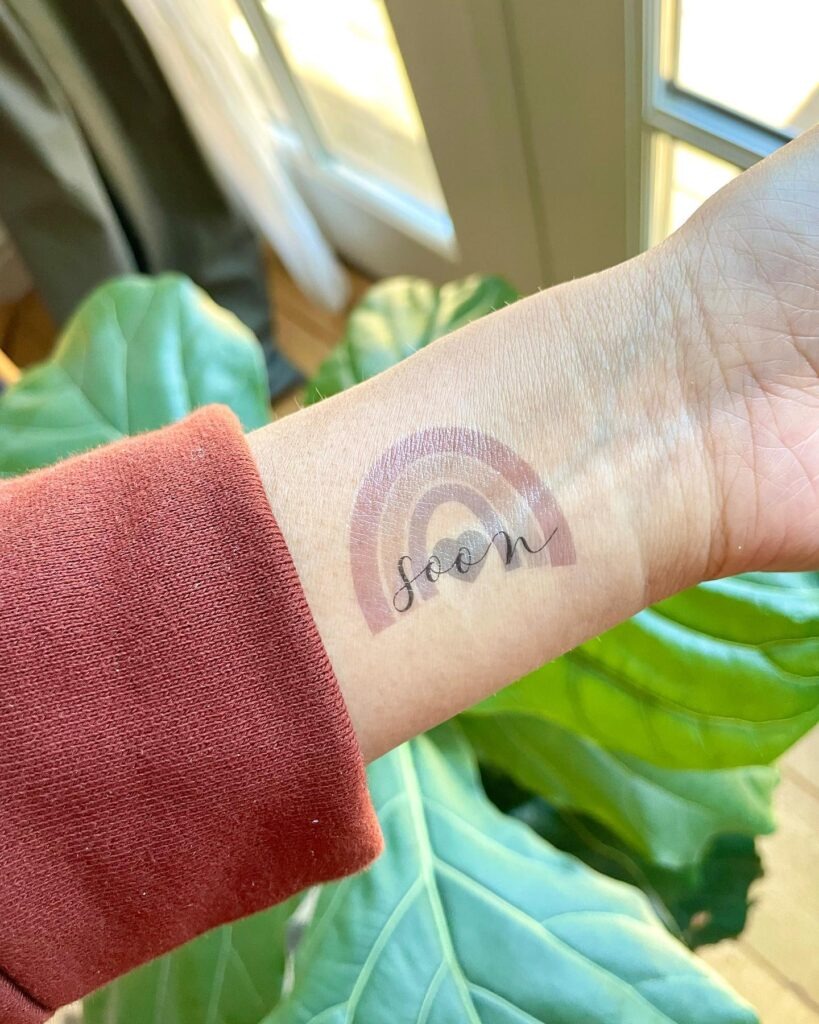 "Soon" Rainbow Tattoo of Hope Tattoo Design