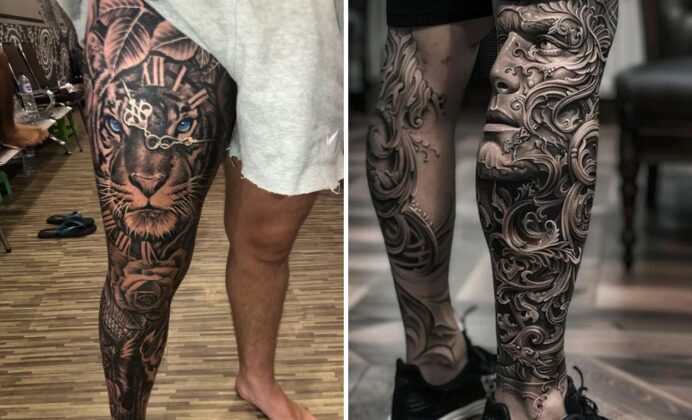 Modern Men Tattoo Ideas With Striking Visual Contrast