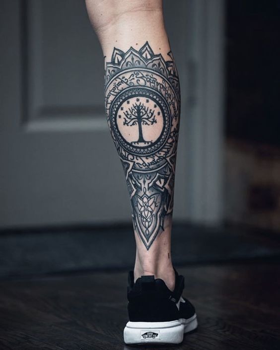 Mandala and Tree of Life: A Symbol of Growth and Stability Tattoo Design